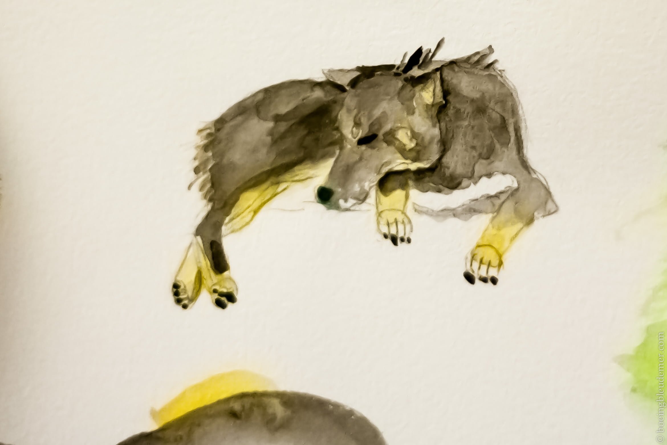 Esquisse d'Akira à l'aquarelle