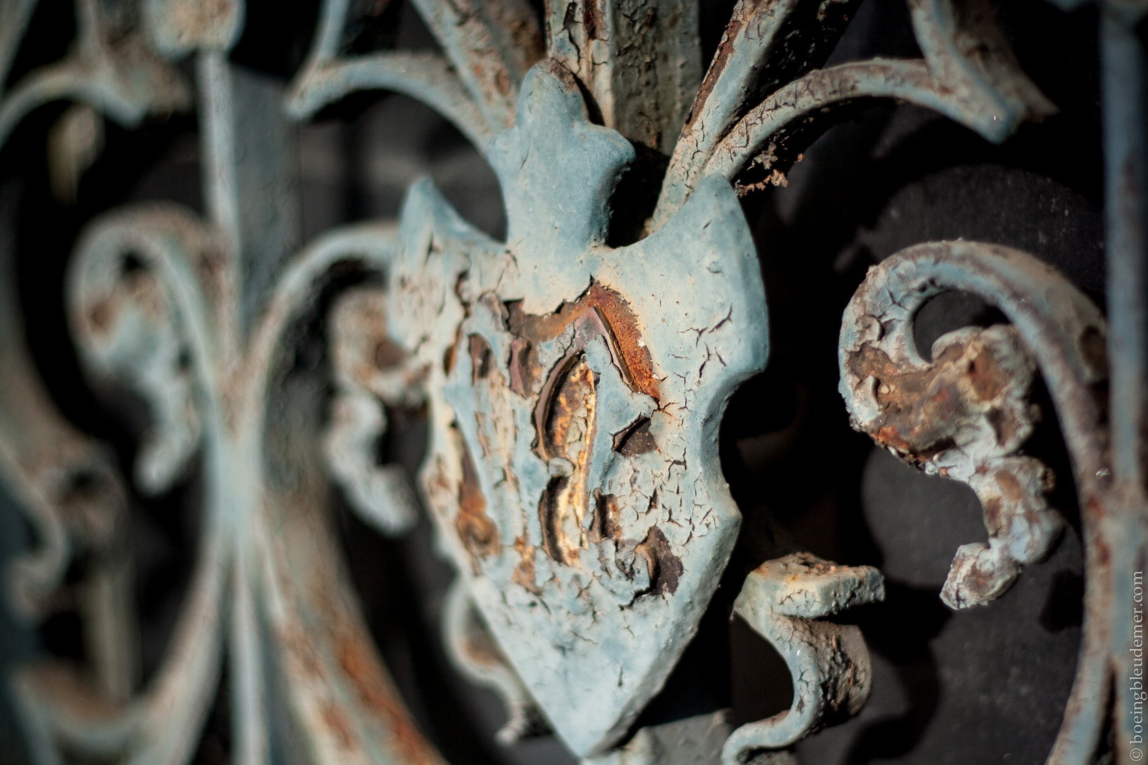 Fer forgé au cimetière du Père-Lachaise