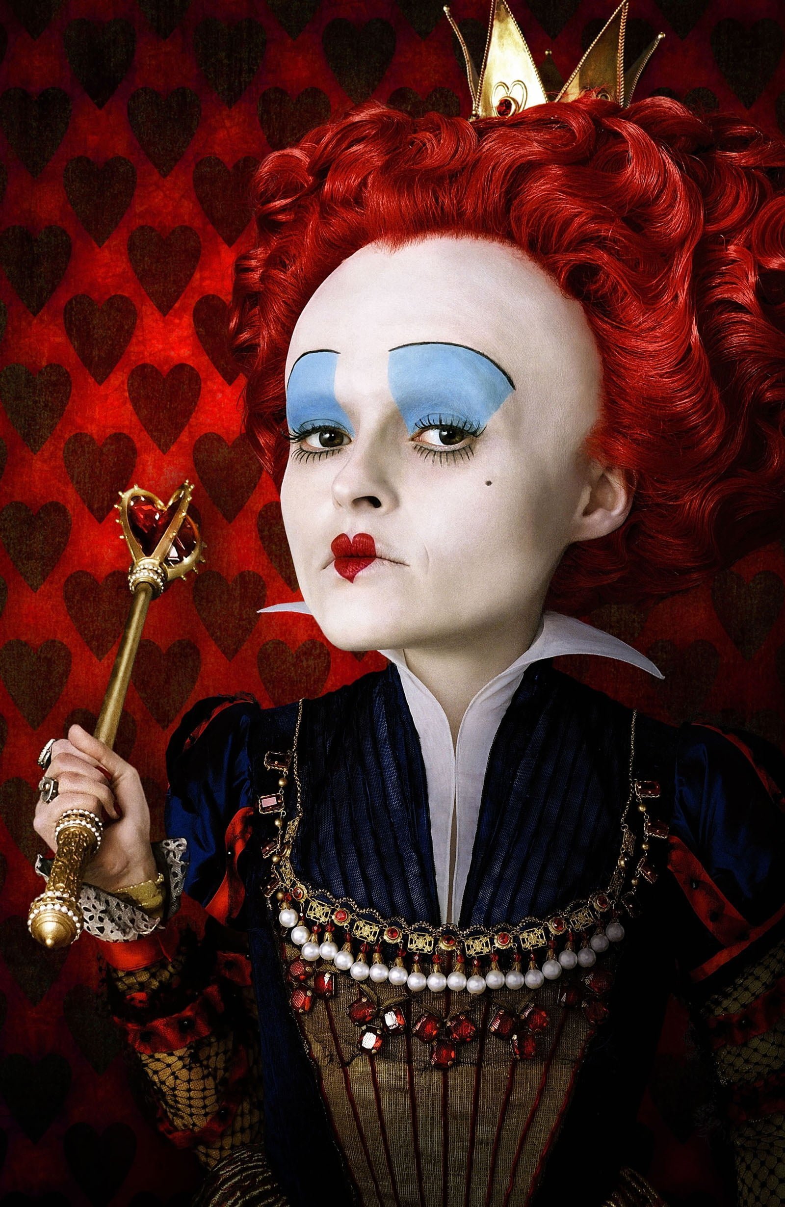 Helena Bonham Carter en tant que reine des coeurs