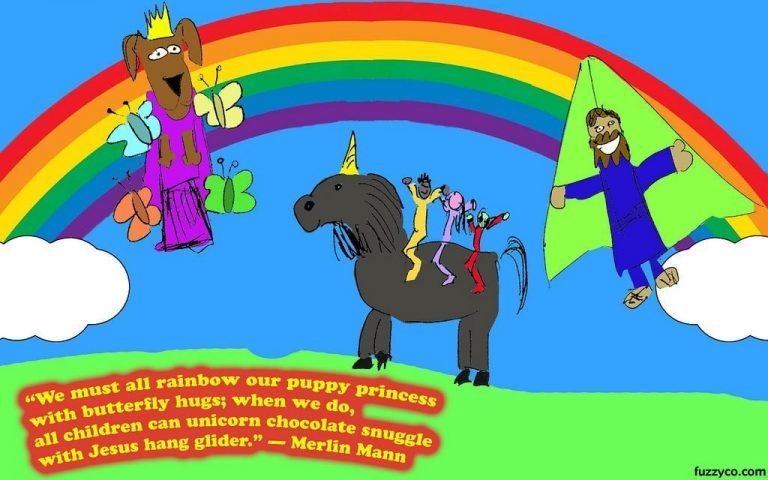 Puppy, rainbows and unicorns: tout est beau