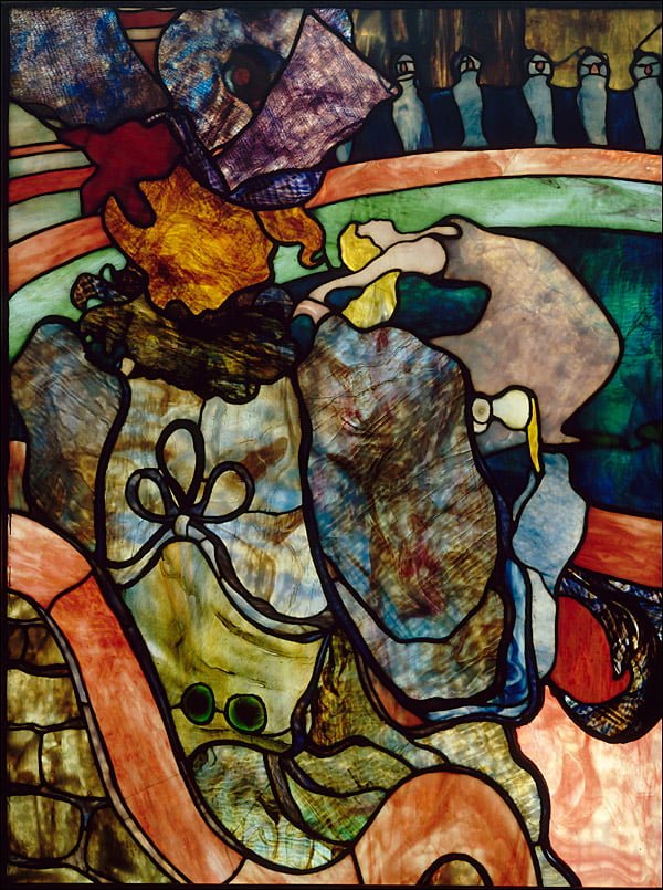 Vitrail de Tiffany selon Toulouse-Lautrec