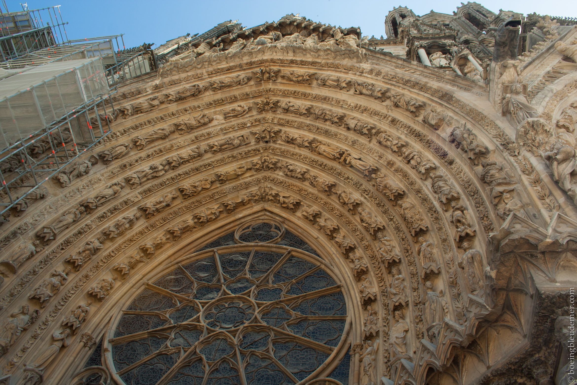 Tympan de la cathédrale de Reims