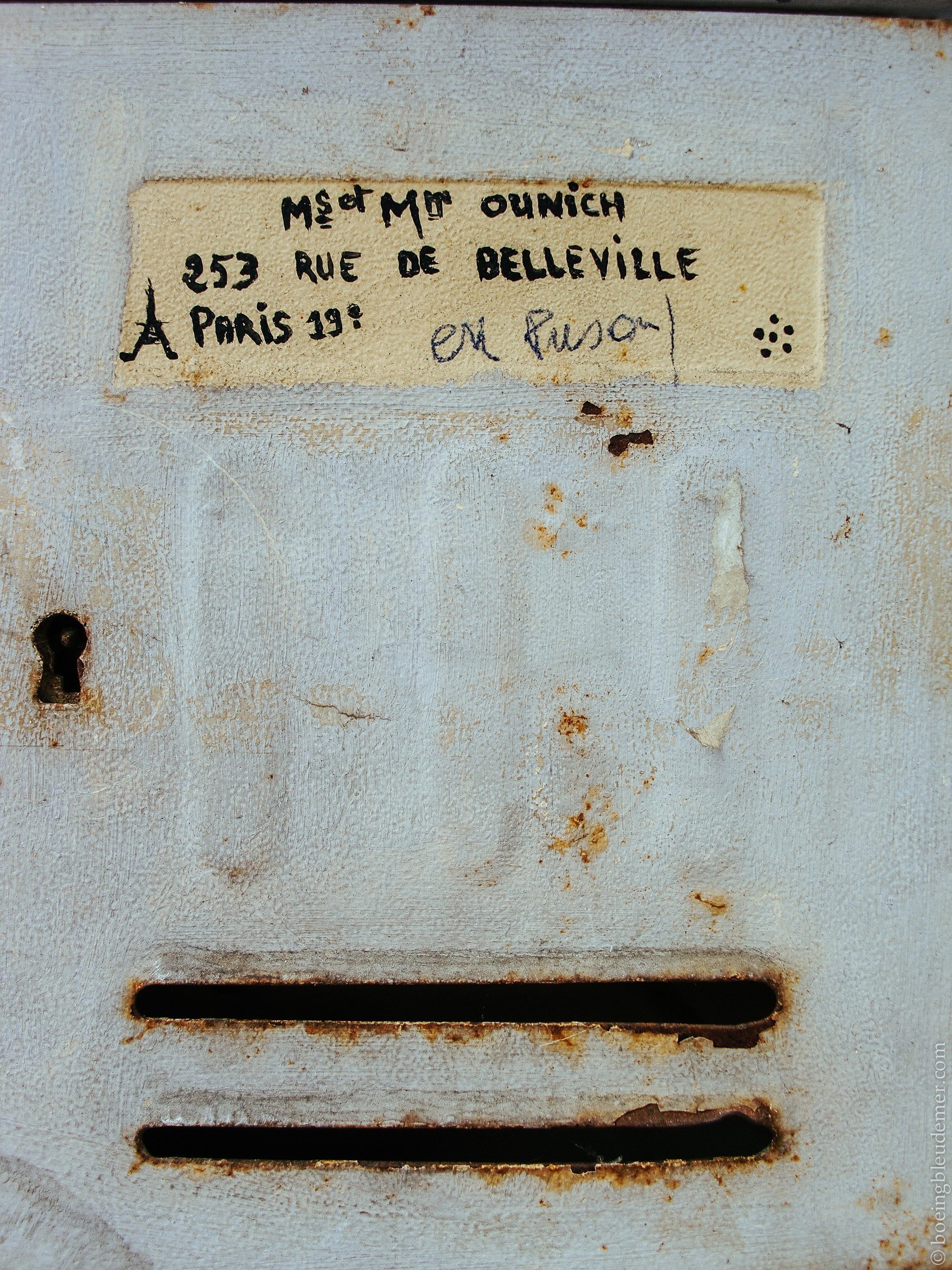 Boîte aux lettres de Belleville