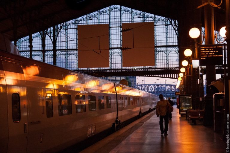 Thalys à la Gare du Nord au petit matin à Paris