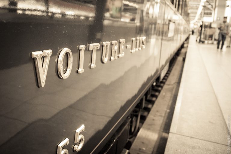 L'Orient Express à la gare de Bruxelles : voiture-lits