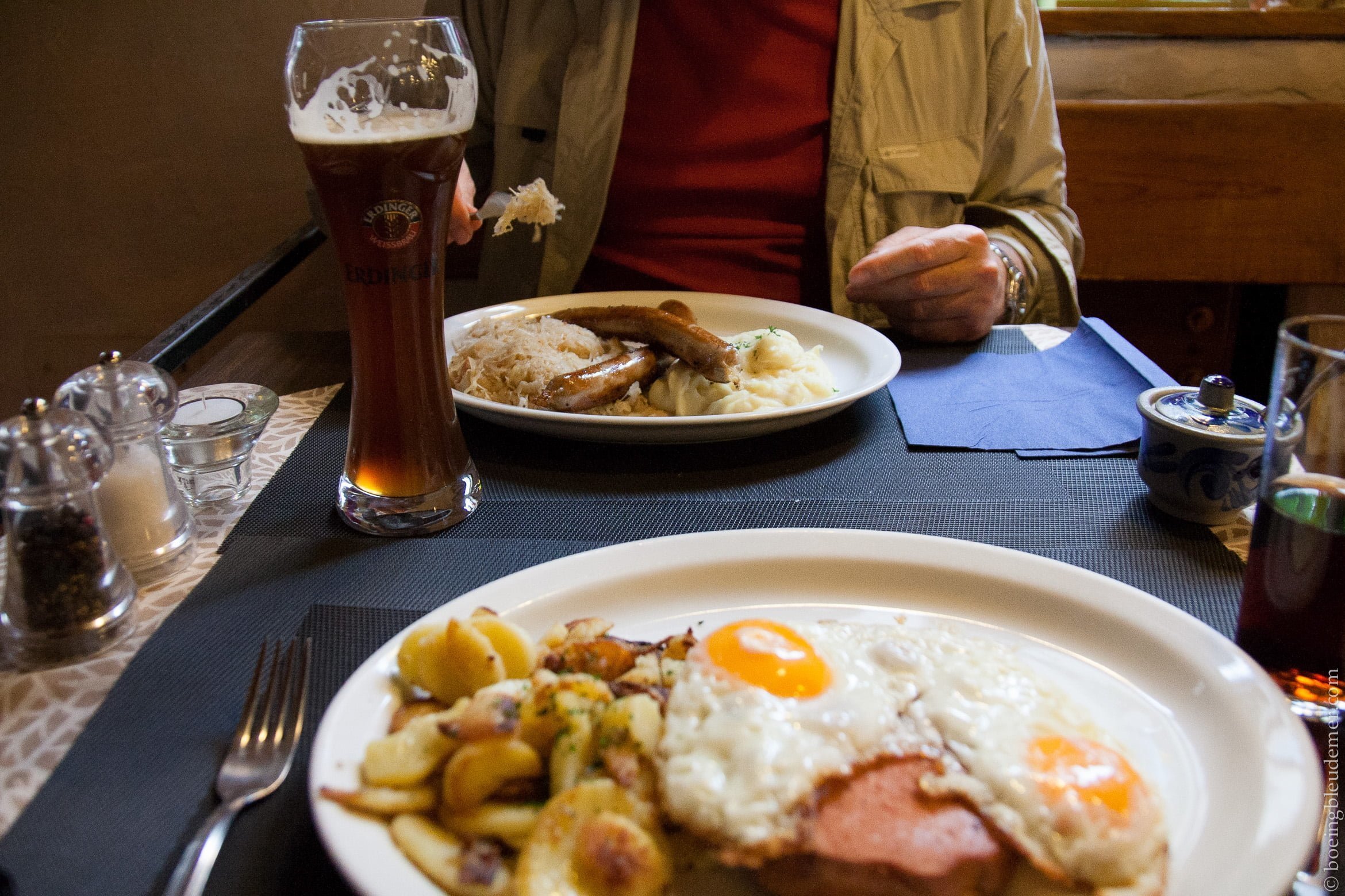 Repas dans un pub à Bruxelles