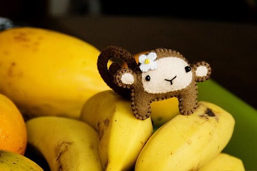 a banana tá com a macaca.