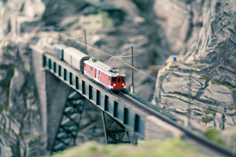 Train d'une maquette de Minaturwonderland