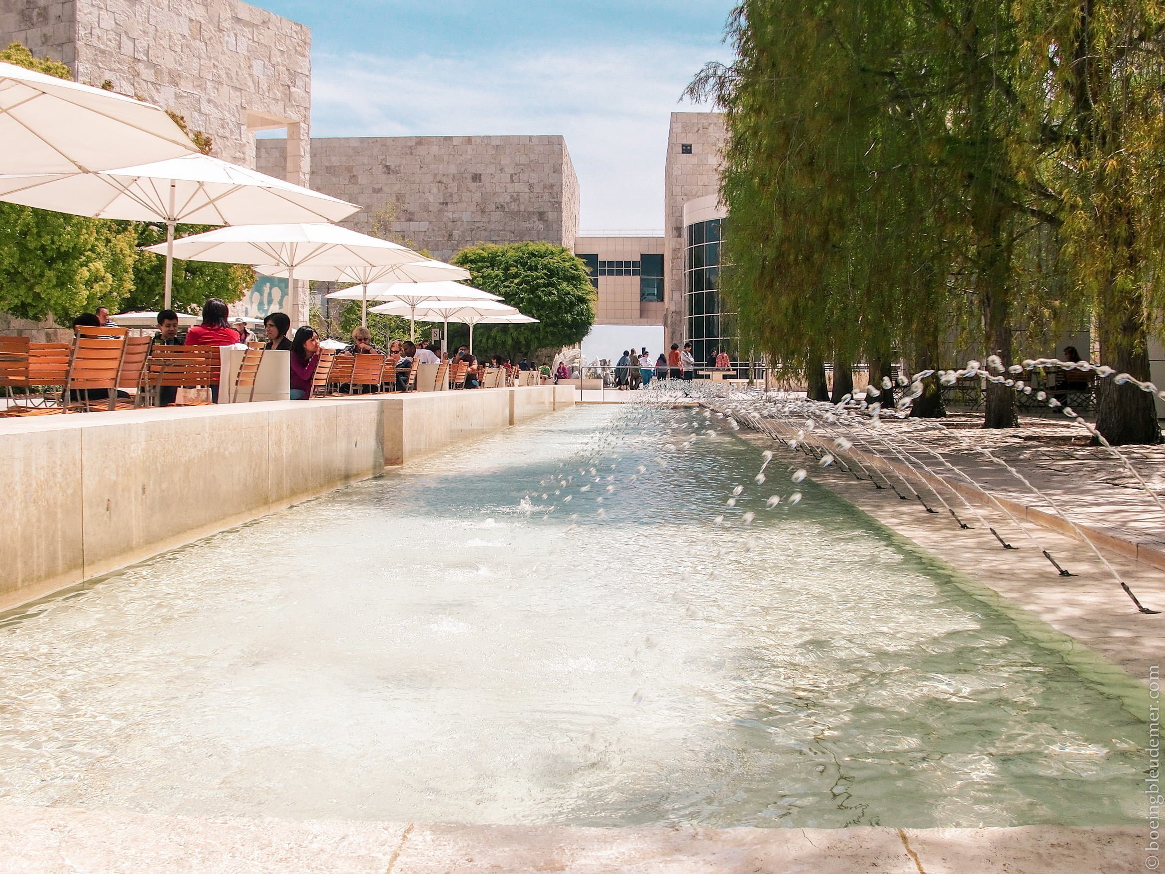 Fontaines musée Getty à Los Angeles