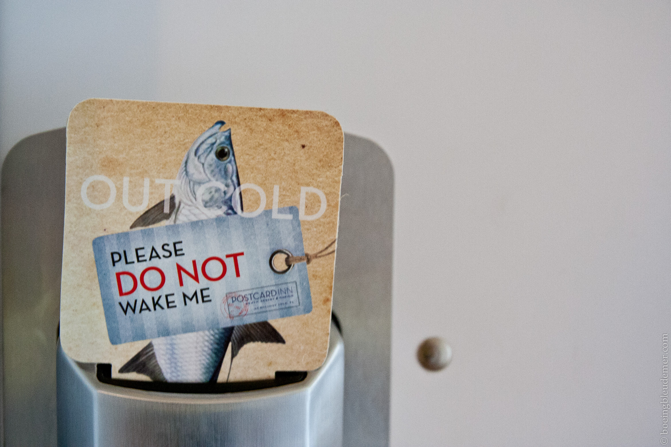 Do not disturb at the Postcard Inn