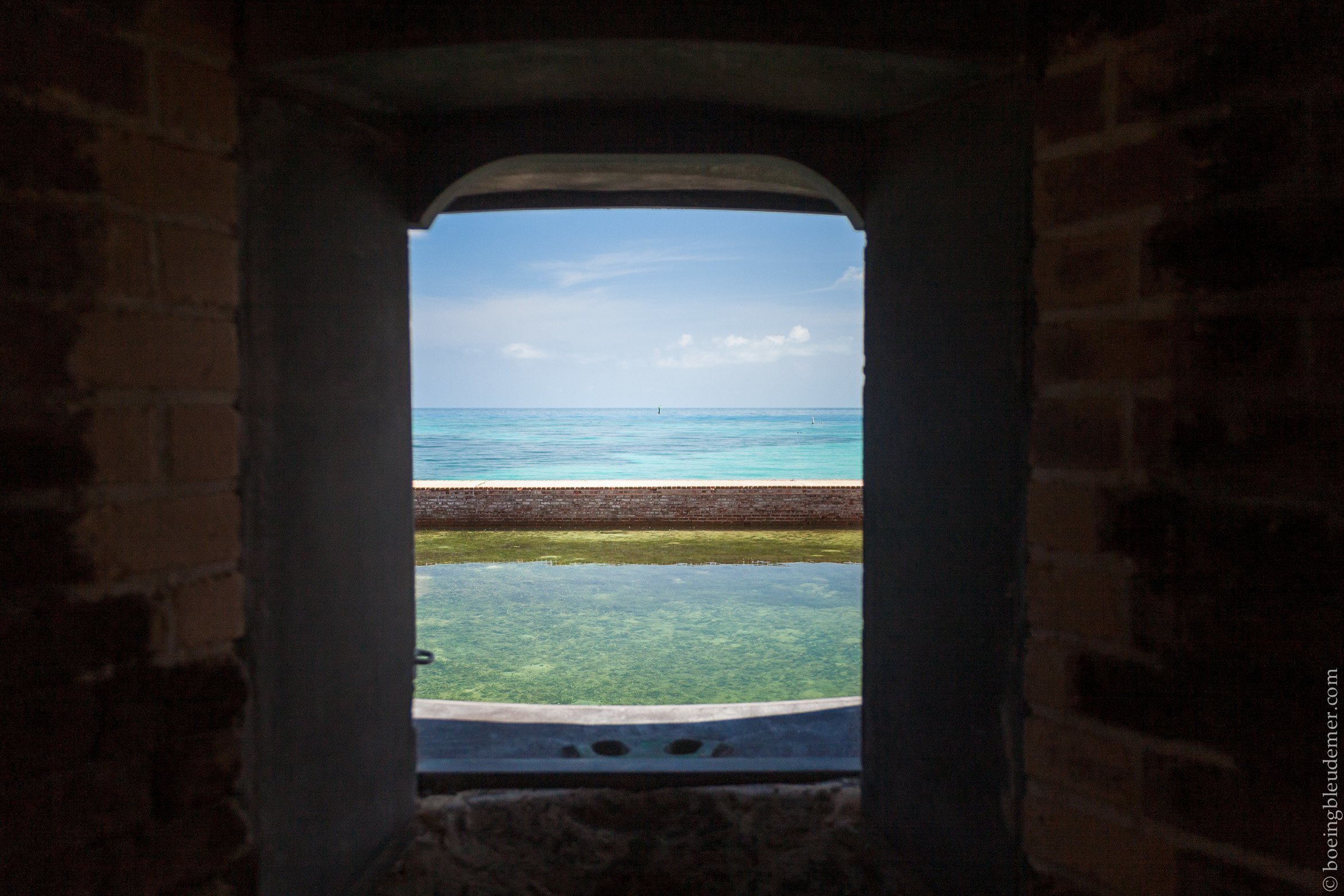 A window on the Caribbean Sea