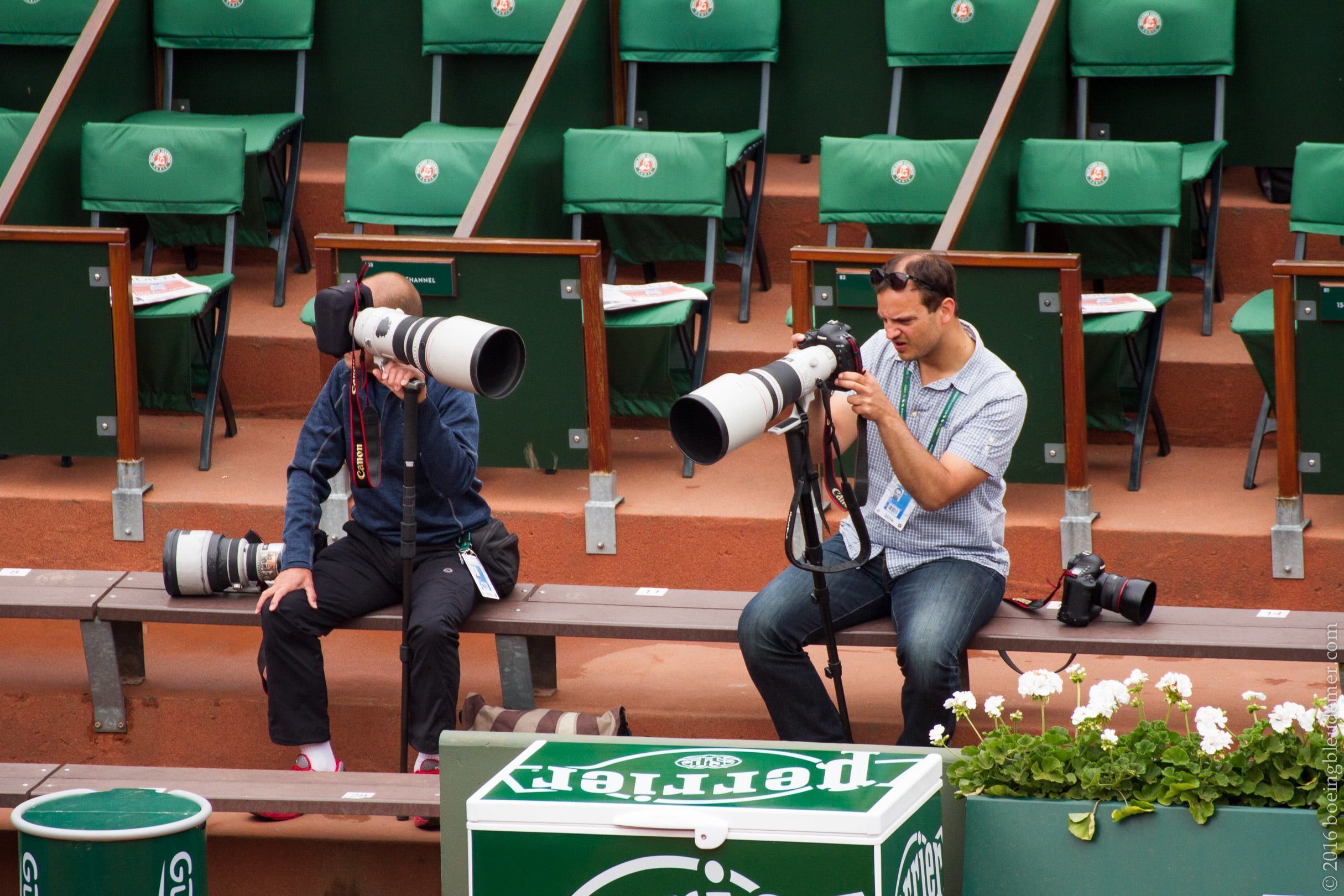 Roland Garros: photographes profesionnels