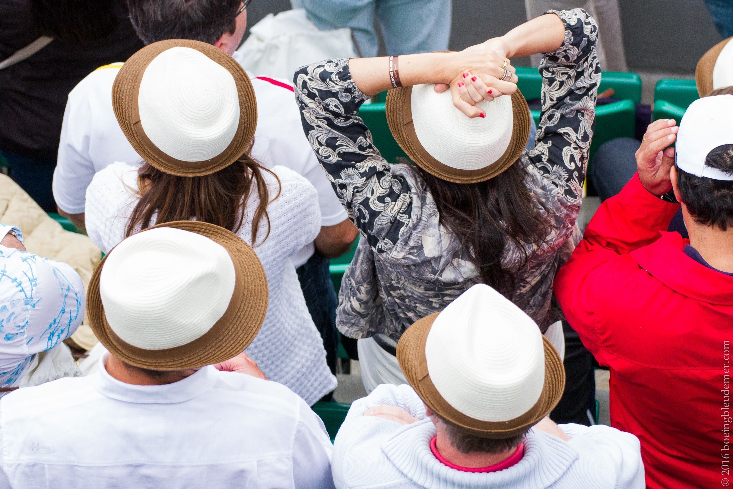 Roland Garros: supporters à chapeaux