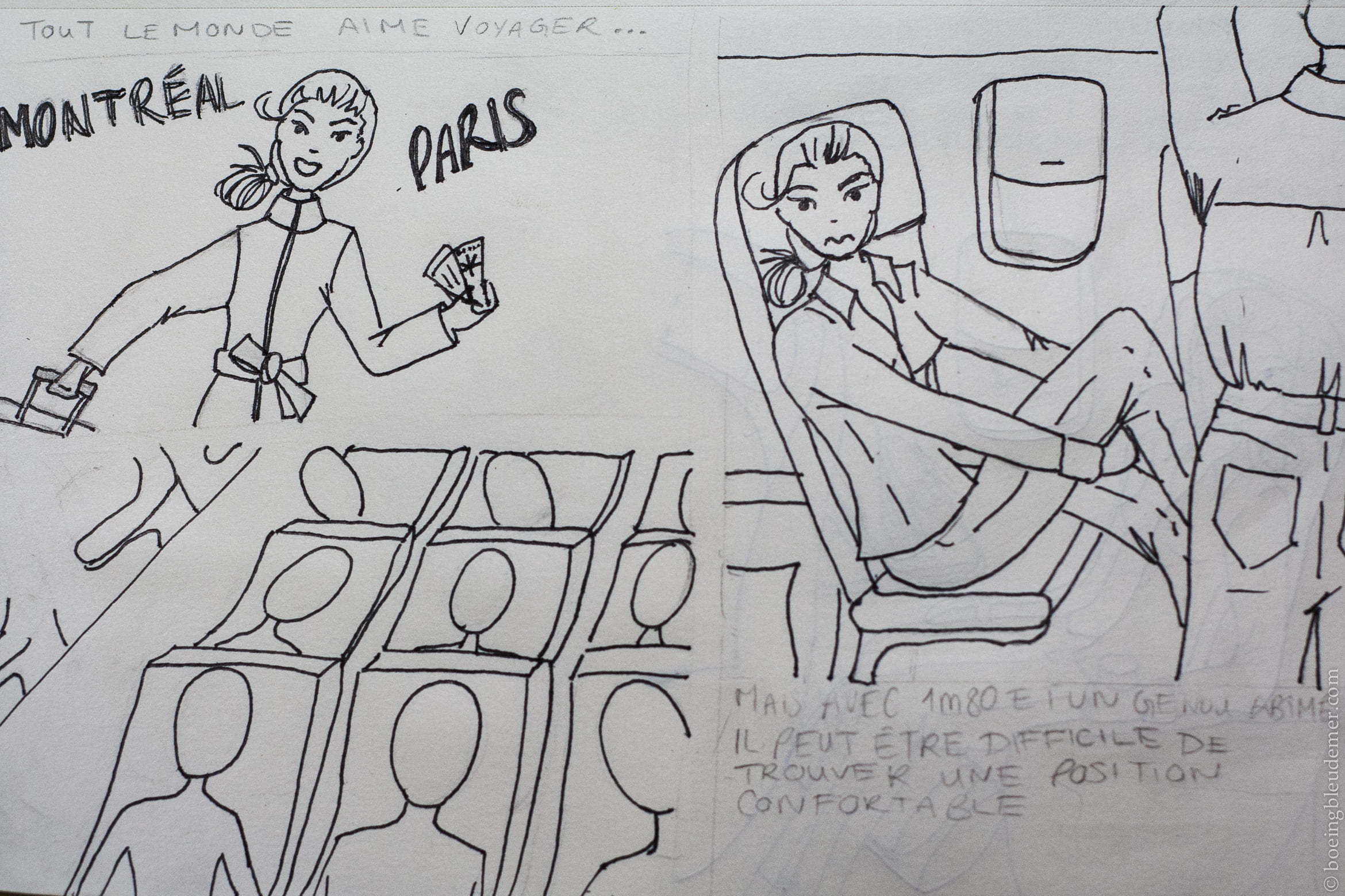Croquis pour le concours Air France