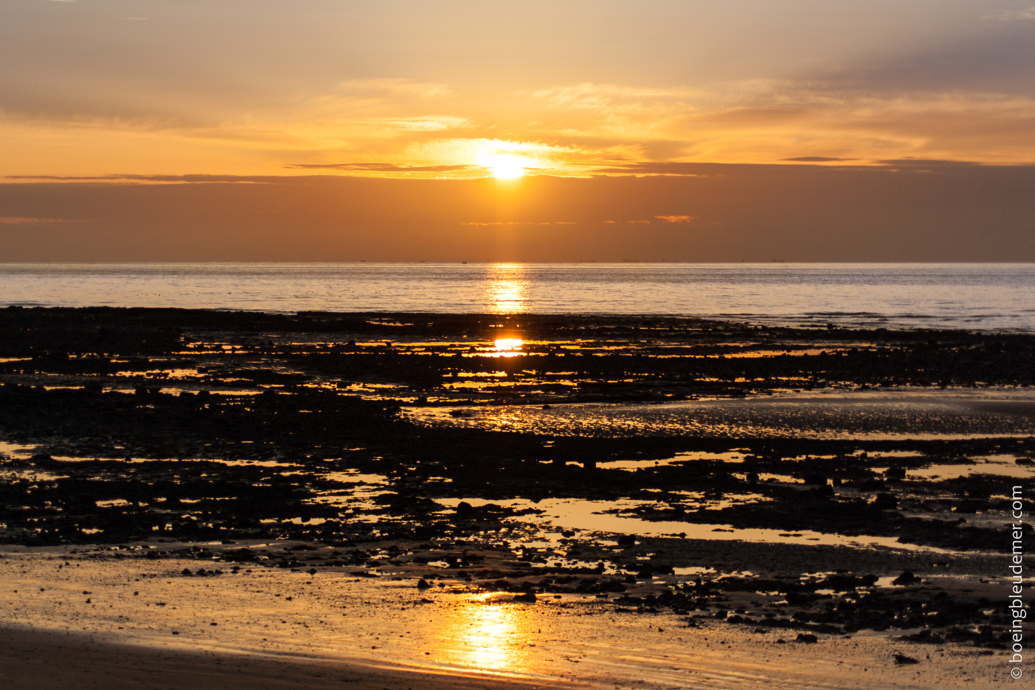Un week-end en camping à Honfleur: crépuscule sur la manche