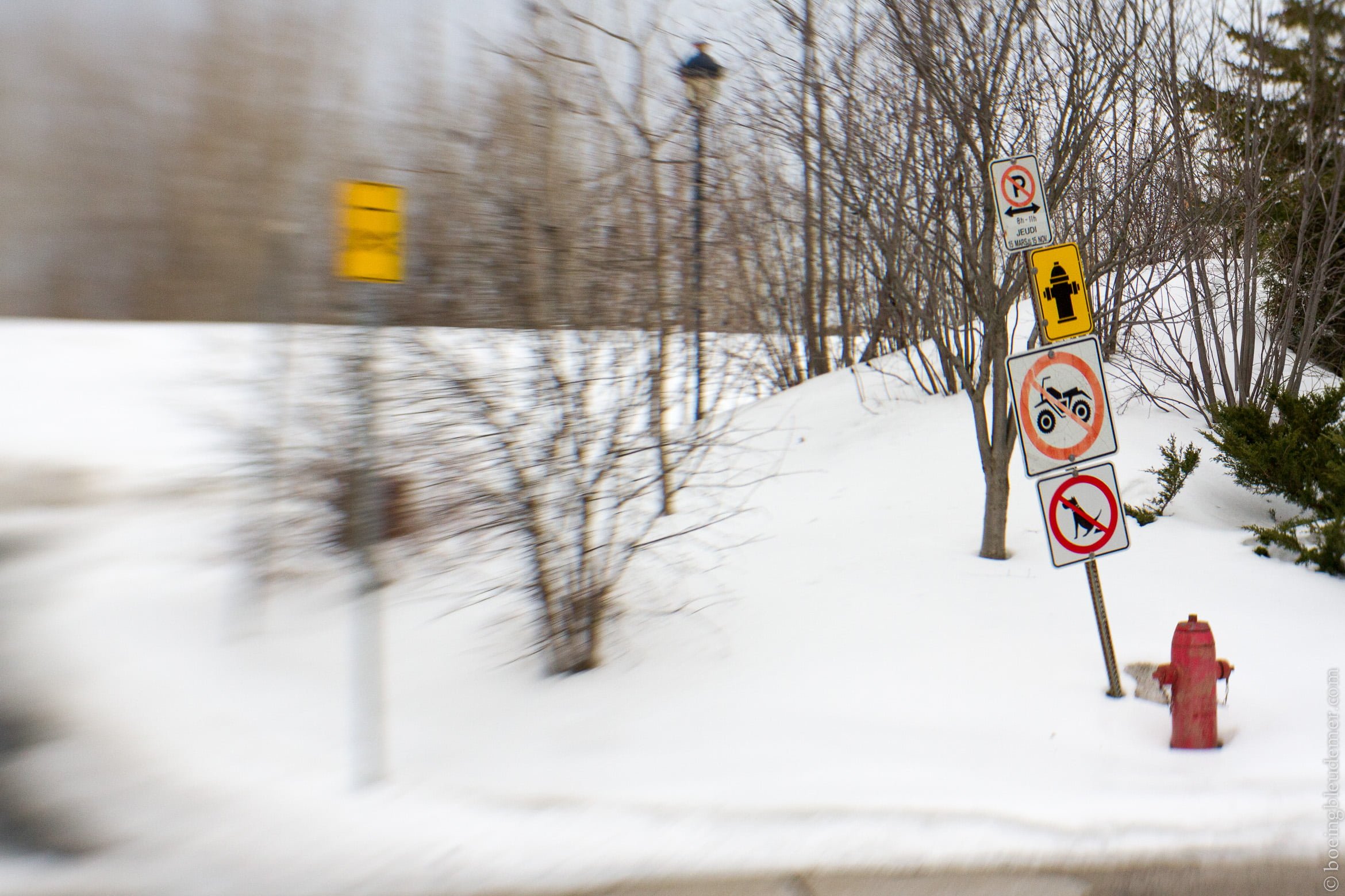 Paysage hivernal de Montréal